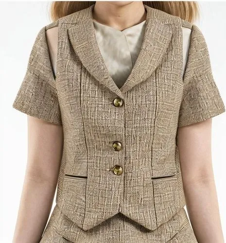 waistcoat,gilet,tweed,waistcoats,vest,sackcloth textured,menswear for women,old coat,brown fabric,veste,manteau,pinafore,caplet,women's clothing,multinvest,shirtwaist,ladies clothes,gillet,butterick,gabardine