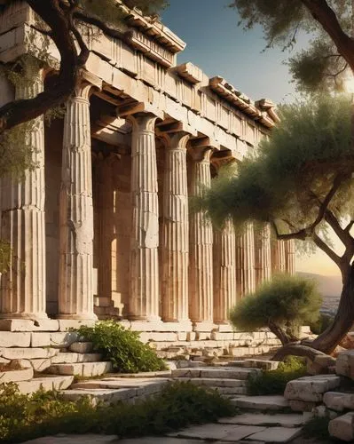 greek temple,artemis temple,erechtheion,panagora,phaistos,delos,metapontum,temple of diana,parthenon,herakleion,pyrrho,ephesus,eurypylus,the ancient world,the parthenon,acropolis,ethnikos,caesonia,temple of poseidon,leptis,Conceptual Art,Daily,Daily 07