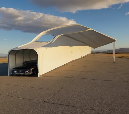 make a car shelter like plane fornt  part 

 on an open ground 
make a door 
,hangar,folding roof,roof tent,large tent,event tent,futuristic art museum,teardrop camper,sky space concept,awnings,futuri