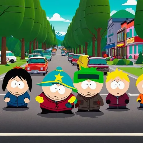 south park cartoon, random episode poster,summer trip,southpark,cartman,poptropica,broflovski,butters,scribblenauts,toonerville,cartoon video game background,tweek,patrick's day,huckleberries,parappa,