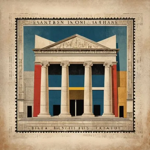 athenaeum,treasury,neoclassical,facade painting,doric columns,palace of knossos,capitolinus,palladian,capitolium,palais de chaillot,ashmolean,bibliotheca,banque,neoclassicism,old stock exchange,cd cover,glyptotek,institucional,greek temple,institutions,Art,Artistic Painting,Artistic Painting 43