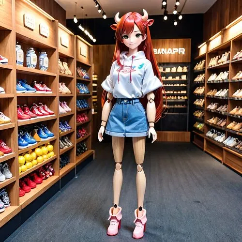 onitsuka,red shoes,shinsha,anime japanese clothing,toy store,sneakers,toyshop,rakuten,asahina,asuka langley soryu,kantai collection sailor,toysmart,store window,retail,sneaker,mitsuru,retailer,shopwindow,store front,holding shoes,Anime,Anime,General