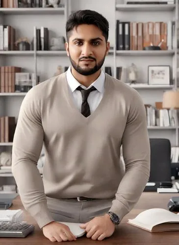 a man is wearing an office shirt and tie,shivdasani,akkineni,natekar,kunal,ranveer,blur office background,Photography,Realistic