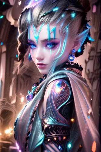 ice queen,elsa,symetra,fantasy portrait,blue enchantress,the snow queen,aurora,winterblueher,show off aurora,gara,elza,jaya,custom portrait,cassiopeia,cg artwork,tiber riven,venera,mara,mezzelune,summoner