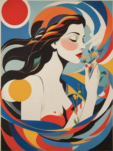 wesselmann,art deco woman,cool pop art,maser,glass painting,etty,Art,Artistic Painting,Artistic Painting 43