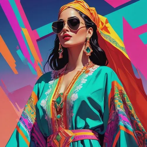 fashion vector,retro woman,vector illustration,vector art,fashion illustration,boho art,colorful background,wpap,vector graphic,boho,80's design,retro girl,world digital painting,80s,retro women,saturated colors,vector girl,colorful,vibrant color,digital painting,Conceptual Art,Daily,Daily 21