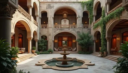 inside courtyard,alcazar of seville,courtyards,courtyard,riad,atriums,alcazar,qasr al watan,the cairo,amanresorts,theed,persian architecture,iranian architecture,lamrani,medinah,deruta,alhambra,cloister,qasr al kharrana,atrium,Photography,General,Realistic