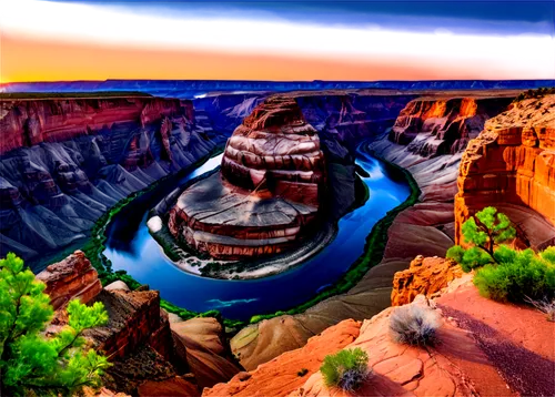 grand canyon,horseshoe bend,fairyland canyon,horsheshoe bend,glen canyon,united states national park,landform,canyon,guards of the canyon,aeolian landform,landscapes beautiful,arid landscape,cliff dwelling,zion,lake powell,volcanic landform,moon valley,beautiful landscape,national park,rainbow bridge,Art,Classical Oil Painting,Classical Oil Painting 01