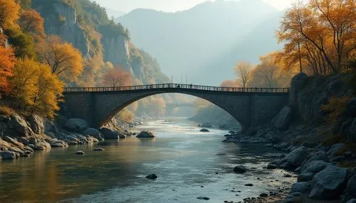 scenic bridge,autumn mountains,rainbow bridge,hanging bridge,hangman's bridge,stone bridge,river landscape,dragon bridge,mountain river,autumn scenery,bridge arch,beautiful landscape,pont,angel bridge,tianchi,lijiang,old bridge,landscapes beautiful,bridge,danube gorge,Photography,General,Realistic