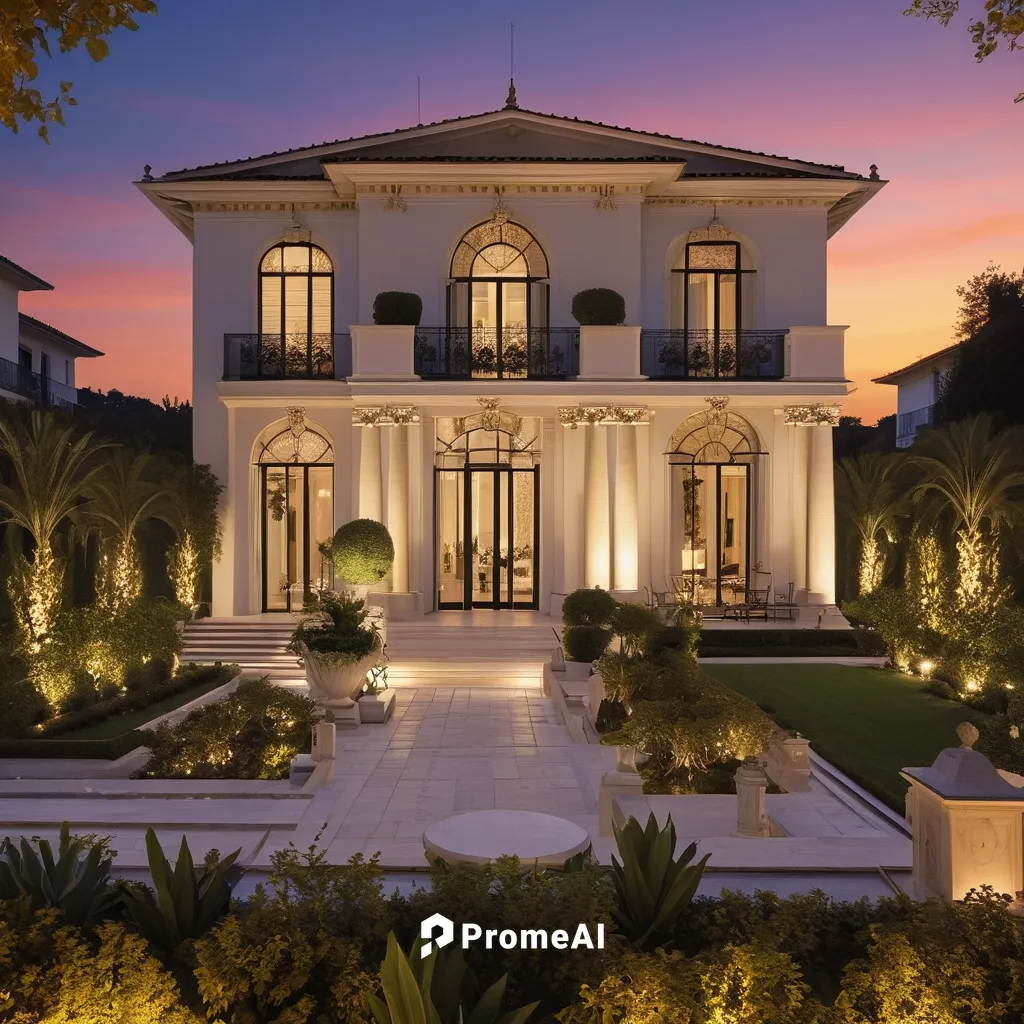 influences from Paris, Greece, and Jerusalem into a new architectural style, perfectly suited for the Florida lifestyle, large and big windows, leds ,luxury home,mansion,luxury property,bendemeer esta