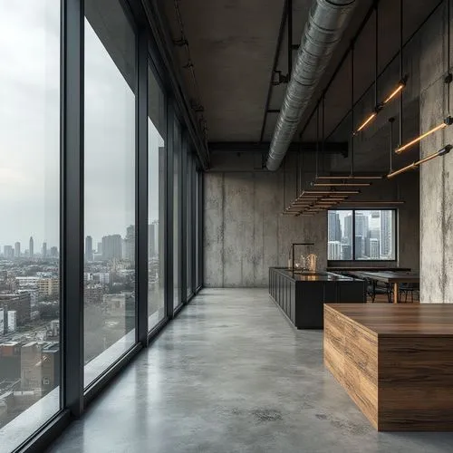 modern office,penthouses,loft,associati,minotti,lofts,gansevoort,offices,conference room,desks,contemporary decor,groundfloor,assay office,gensler,andaz,board room,modern decor,study room,working space,exposed concrete,Photography,General,Realistic