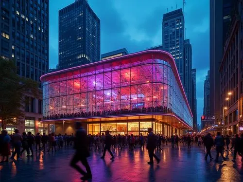 luminato,julliard,radio city music hall,juilliard,glass building,nycb,koolhaas,mvrdv,nyu,costanera center,madison square garden,zeil,msg,walt disney center,zuccotti,apple store,hongdan center,javits,guggenheim museum,damrosch,Photography,General,Realistic