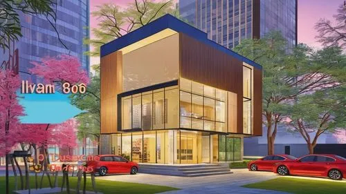 advertisment poster,3d rendering,modern building,build by mirza golam pir,modern office,cube house,hoboken condos for sale,modern architecture,modern house,prefabricated buildings,inlet place,new buil