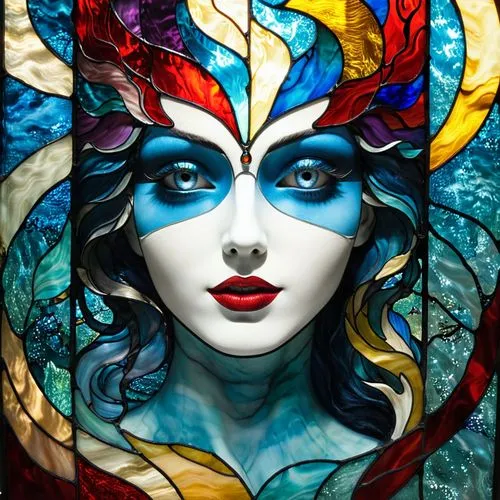 glass painting,stained glass,stained glass window,fairie,viveros,sirene,bodypainting,promethea,stained glass pattern,diwata,sirena,amphitrite,fantasy portrait,seelie,musidora,body painting,nereid,naiad,boeckmann,faery,Unique,Paper Cuts,Paper Cuts 08