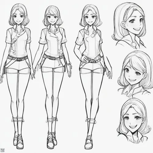 character animation,concept art,comic character,main character,vanessa (butterfly),tsumugi kotobuki k-on,illustrations,game character,office line art,fashionable girl,studies,animator,mado,male poses for drawing,proportions,girl,elphi,girl drawing,concepts,fashion sketch,Unique,Design,Character Design