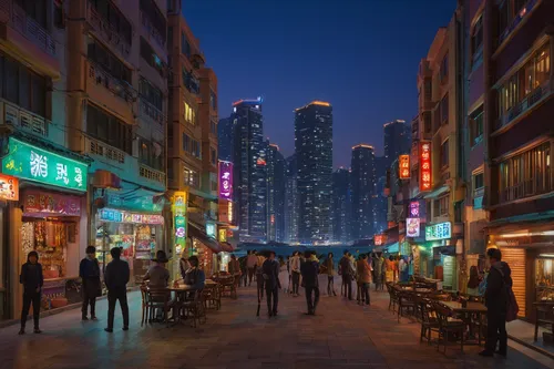 shanghai,kowloon city,chongqing,kowloon,hong kong,wuhan''s virus,nanjing,tianjin,harbour city,shenyang,dalian,xiamen,doha,jbr,zhengzhou,china town,hongkong,hk,xi'an,busan night scene,Illustration,Realistic Fantasy,Realistic Fantasy 27