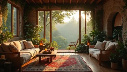 sunroom,persian norooz,morning light,idyllic,living room,conservatory,beautiful home,sitting room,home landscape,veranda,patio,livingroom,patios,front porch,porch,cabana,breakfast room,garden bench,terrace,porch swing,Photography,General,Realistic