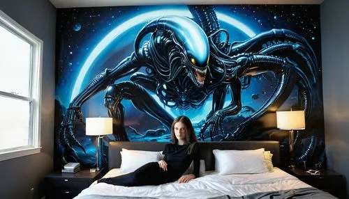 great room,zathura,blue room,kerrii,acindar,protoss,wall art,xenomorph,xeno,lovecraftian,aamoth,wall decor,wall decoration,guest room,witchblade,boy's room picture,starcraft,elashyi,redecorate,giger,Conceptual Art,Graffiti Art,Graffiti Art 06