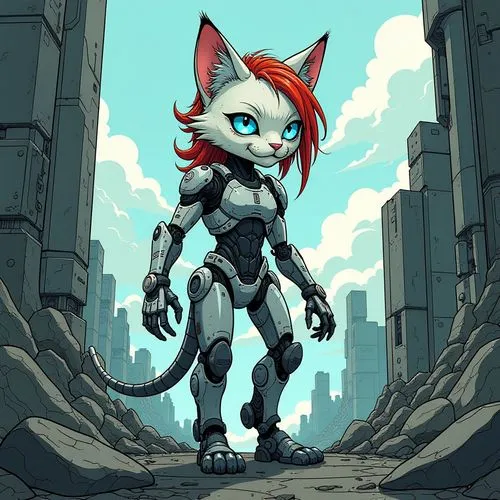 cyberdog,scourge,digitigrade,desert fox,nuka,outfox,Conceptual Art,Sci-Fi,Sci-Fi 05