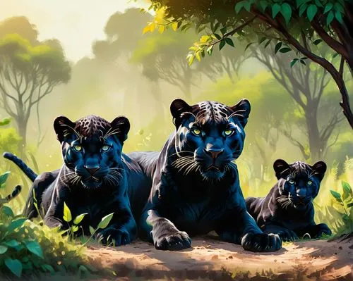 thunderclan,riverclan,lionesses,shadowclan,panthers,melanism,jaguars,sabercats,panthera,bluestar,skyclan,silverbacks,male lions,tigerstar,georgatos,felids,disneynature,starclan,lions,felidae,Conceptual Art,Fantasy,Fantasy 02