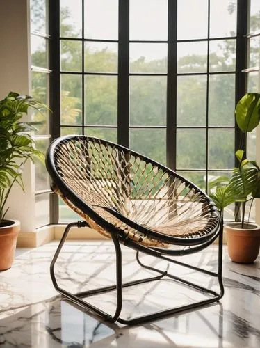 hanging chair,rattan,philodendron,thonet,basket wicker,chaise lounge,daybed,sunroom,porch swing,patio furniture,rocking chair,wicker baskets,bamboo frame,chaise,hammock,outdoor furniture,wicker basket,garden bench,garden furniture,bertoia,Art,Classical Oil Painting,Classical Oil Painting 26