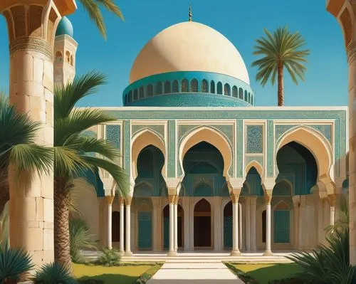 mosques,grand mosque,islamic architectural,big mosque,andalus,king abdullah i mosque,mamounia,star mosque,al nahyan grand mosque,mosque,city mosque,riad,ramadan background,caliphs,arabic background,mosque hassan,khutba,nasimi,mihrab,medinah,Illustration,Retro,Retro 15