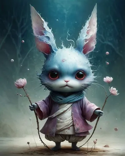 bartok,chua,royo,fairy tale character,bellwether,sendak,cute cartoon character,evil fairy,storybook character,duende,ostara,poro,fairytale characters,faery,fantasy animal,little rabbit,despereaux,white rabbit,asura,faerie,Illustration,Abstract Fantasy,Abstract Fantasy 06