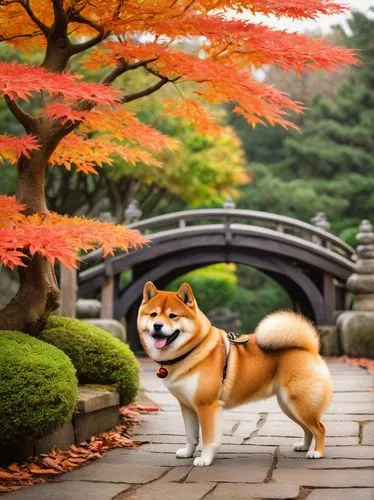 autumn background,inu,shiba,shiba inu,autumn scenery,shibe,autumn in japan,yukai,okami,uchishiba,autumn walk,akita,shib,autumn theme,sheeb,horo,shibu,garrison,autumn frame,autumn,Art,Classical Oil Painting,Classical Oil Painting 39