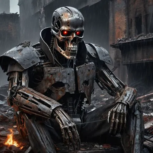 endoskeleton,terminator,totentanz,skelemani,wyndorf,skeleltt,terminators,wartorn,krieg,bombardir,skulk,skull statue,primitive man,mehdorn,skeletonized,destroy,blazkowicz,skriker,hag,kurgan,Conceptual Art,Fantasy,Fantasy 34