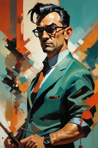 gentleman icons,wpap,riddler,chess icons,world digital painting,italian painter,spy-glass,spy visual,60's icon,spy,businessman,vector art,vector illustration,painting technique,portrait background,artist portrait,artist color,watchmaker,digital painting,black businessman,Conceptual Art,Oil color,Oil Color 04