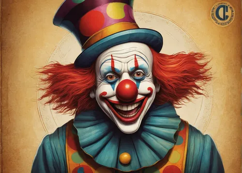 Create a hilarious comedy central logo featuring a laughing clown.,creepy clown,horror clown,scary clown,clown,rodeo clown,ringmaster,ronald,circus,joker,it,circus animal,clowns,circus show,trickster,