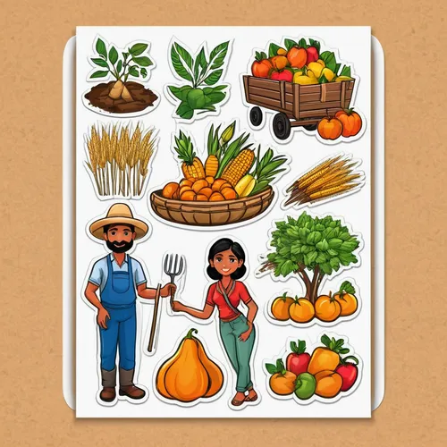 farm workers,farmworker,agroculture,fruits and vegetables,permaculture,agricultural,vegetable garden,vegetable outlines,agricultural use,aggriculture,scrapbook clip art,agriculture,arrowroot family,mexican calendar,harvest festival,picking vegetables in early spring,other pesticides,fruits icons,vegetables landscape,root vegetables,Unique,Design,Sticker