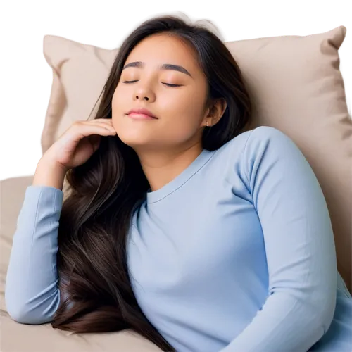 relaxed young girl,yogananda,narcolepsy,dysmenorrhea,sharlene,self hypnosis,jetlag,bruxism,woman laying down,pangako,hypothyroidism,meditative,pranayama,blue pillow,ketoacidosis,hypomanic,meditator,tryptophan,serene,dozing,Illustration,Japanese style,Japanese Style 11