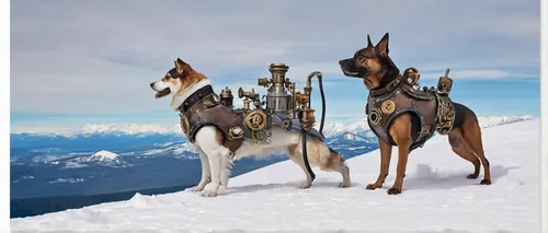 Summit dogs on North Spectacle Butte,tyrolean hound,basenji,dog sled,estrela mountain dog,sled dog racing,sled dog,mushing,ibizan hound,canis lupus,formosan mountain dog,appenzeller sennenhund,sleigh 