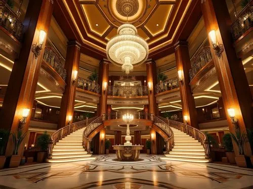 emirates palace hotel,emporium,venetian hotel,crown palace,rotana,intercontinental,largest hotel in dubai,luxury hotel,burj al arab,hotel lobby,opulence,habtoor,westerdam,art deco,kempinski,grandeur,silversea,montecarlo,opulently,atrium,Photography,General,Realistic