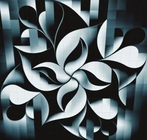 an abstract image with some random shapes,vasarely,photograms,flowers png,generative,lissajous,vorticism,Unique,Design,Logo Design