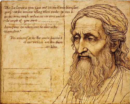 leonardo devinci,leonardo da vinci,albrecht dürer,pythagoras,leonardo,andrea del verrocchio,euclid,ibn tulun,archimedes,bellini,hand-drawn illustration,persian poet,botticelli,manuscript,vincent van gough,lokportrait,engraving,barberini,abraham,paraxerus,Art,Classical Oil Painting,Classical Oil Painting 03