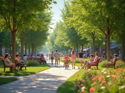 champ de mars,pedestrianized,urban park,esplanades,tree-lined avenue,center park,promenade,tree lined avenue,esplanade,festival place,city park,row of trees,santiparb,tuileries garden,biergarten,boulevard,tuileries,tree lined lane,municipal park,central park,Photography,General,Realistic