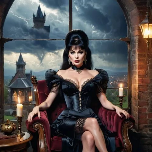 elvira,gothic portrait,gothic woman,victoriana,tarja,dolcenera,Photography,General,Commercial