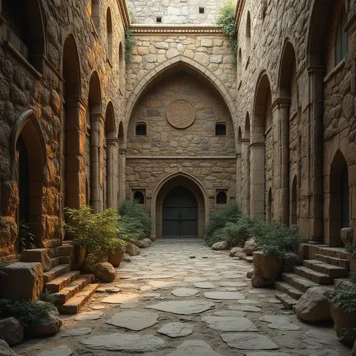 theed,monastery israel,iranian architecture,damascus,the monastery ad deir,umayyad palace,monastery,persian architecture,mardin,inside courtyard,qasr al watan,courtyards,qasr amra,cloisters,islamic architectural,khaneh,darwazeh,monasteries,cloistered,caravanserai,Photography,General,Realistic