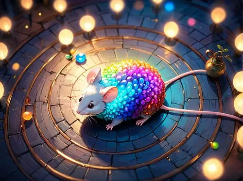 olimar,littlebigplanet,color rat,rainbow rabbit,pikmin,prism ball,cinema 4d,yarn balls,discala,little planet,insect ball,chromaffin,3d render,lensball,rainbow pencil background,straw mouse,lab mouse icon,ball of yarn,tiny world,lumo,Anime,Anime,Cartoon