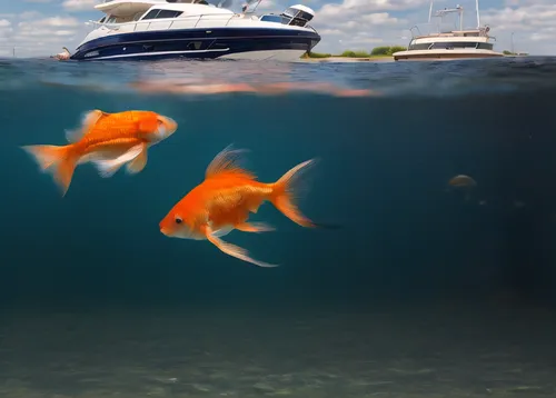 two fish,fish in water,pilotfish,school of fish,boxfishes and trunkfish,sea life underwater,aquatic life,underwater background,cowfish,marine diversity,underwater fish,underwater world,aquatic animals,wrasses,marine life,sea-life,ocean underwater,nemo,photoshop manipulation,marine fish