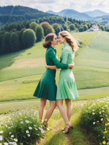 In an idyllic village in the Allgäu, the two former schoolmates Sabine and Birgit finally found time for each other again. A whole month in summer belonged just to them, a time of rediscovery and unex