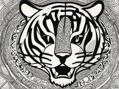 tigers,tiger png,white tiger,tiger,type royal tiger,tiger head,diamond zebra,a tiger,bengal tiger,royal tiger,asian tiger,tigerle,white bengal tiger,siberian tiger,zebra,cartier,animal line art,zebra pattern,lion white,felidae,Illustration,Black and White,Black and White 11