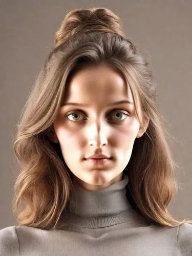 female model,woman's face,woman face,khnopff,female face,mirifica,deformations,turtleneck,head woman,young woman,geometric ai file,doll's facial features,turtlenecks,women's eyes,cgi,woman portrait,female doll,ai generated,photogrammetric,the girl's face