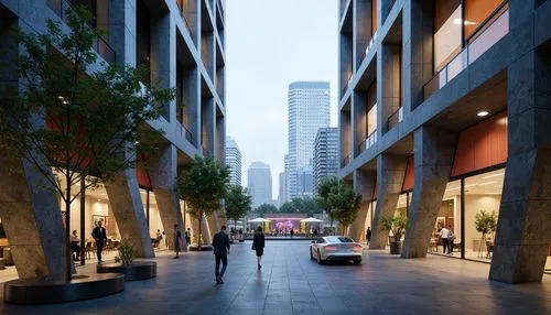 xujiahui,difc,citycenter,wangfujing,capitaland,sathorn,abdali,sanlitun,costanera center,transbay,emaar,3d rendering,habtoor,guangzhou,changzhou,shopping street,parkroyal,jbr,medini,hongdan center