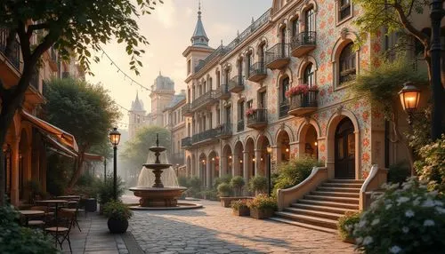 theed,martre,beautiful buildings,lviv,brownstones,milanesi,granada,seville,victorian,parisian,coyoacan,savannah,sapienza,riad,the city of mozart,montreaux,brownstone,victoriana,montreux,montmartre,Photography,General,Realistic