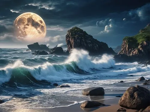 moonlit night,moondance,moonscapes,seascape,moonlit,moonlighted,Photography,General,Realistic