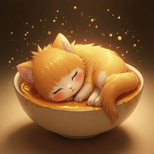 kitten asleep in a pot,cute fox,adorable fox,miso,laksa,chikowi,Photography,Artistic Photography,Artistic Photography 01