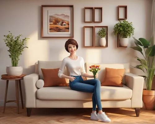 ikebana,3d rendering,woman sitting,livingroom,girl sitting,living room,apartment lounge,advertising figure,ivillage,home interior,homeadvisor,3d rendered,3d model,3d render,flower arrangement lying,shared apartment,interior decoration,soft furniture,smart home,houseplant,Unique,Paper Cuts,Paper Cuts 09